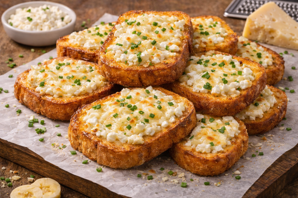 Необычный способ приготовить гренки: сыр и творог в одном рецепте